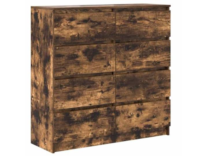 HGFDVCMR Sideboard Räuchereiche 100x35x99 cm Kommode aus Holzwerkstoff Stilvoller Beistellschrank in Räuchereiche-Optik mit viel Stauraum für Flur, Schlafzimmer, Wohnzimmer und Essbereich.