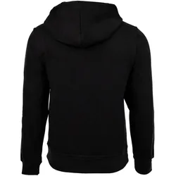 Champion Herren Sweatjacke mit Kapuze - Full Zip Hoodie Sweatshirt, Heavy Soft, Fleece, gesticktes Logo Schwarz / 2XL