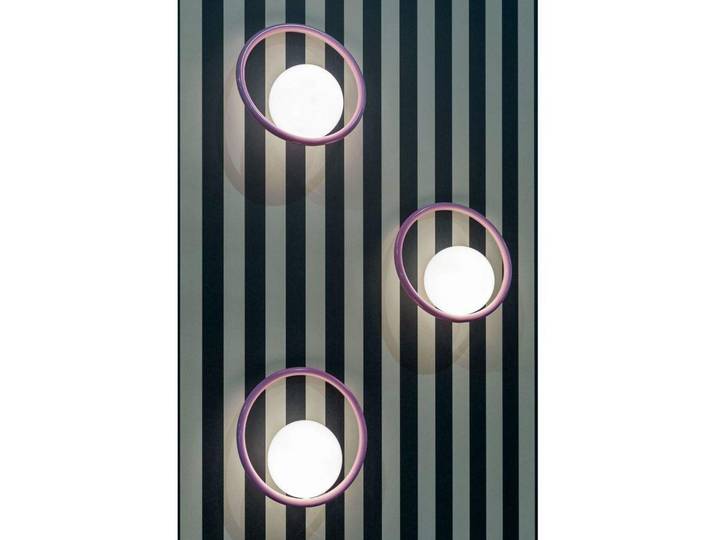 Hula Hoop Wandleuchte Bubblegum Pink - Swedish Ninja - Wohnzimmer - Metall