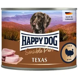 HAPPY DOG 200 Gramm Hundenassfutter Sparpaket 24 x 200 Gramm Truthahn Pur