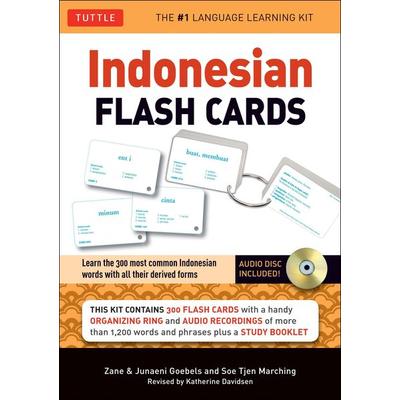 Indonesian Flash Cards, Taschenbuch von Zane Goebel,Junaeni Goebel,Soe Tjen Marching, Pan macmillan Ltd., 978-0-8048-4363-8