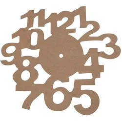4x Creativ Company Holzartikel Ziffernblatt 1 Stück