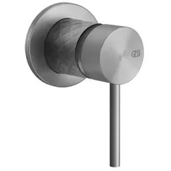 Gessi316 Intreccio Fertigmontageset für Unterputz-Einhebelmischer für den Waschtisch, Abgang oben, 54119707, Farbe: Metall Schwarz gebürstet PVD