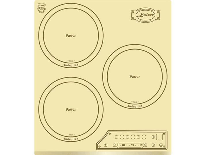 Kaiser Küchengeräte Induktions-Kochfeld, Einbau Herd, 3 Kochzonen, 45 cm,Full Touch Control