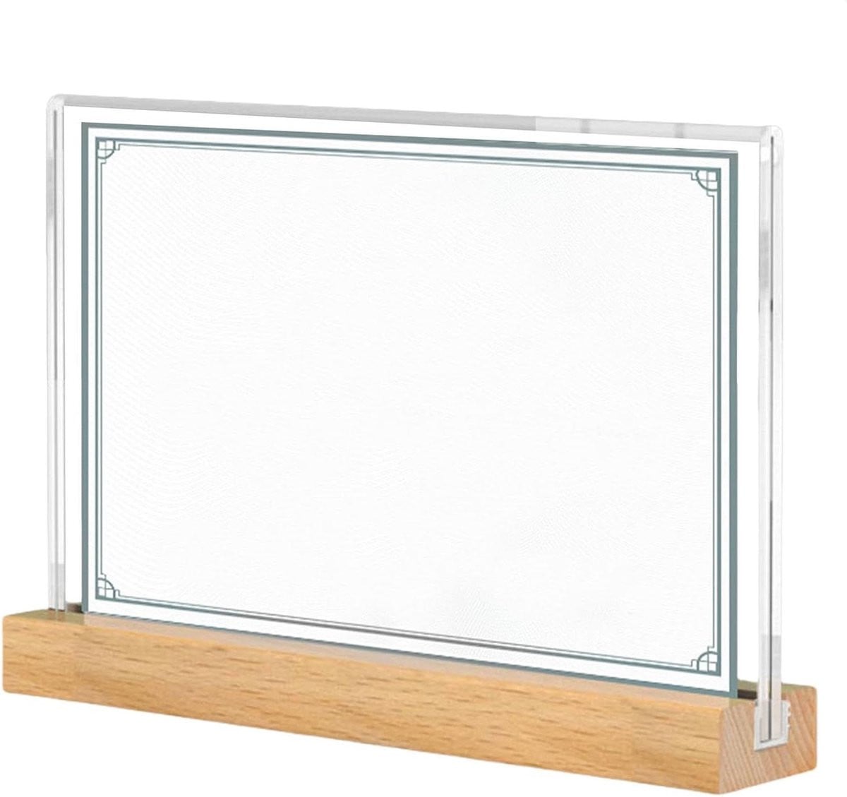 Certificaat Frame Diploma Houder A4 Helder Acryl Standaard