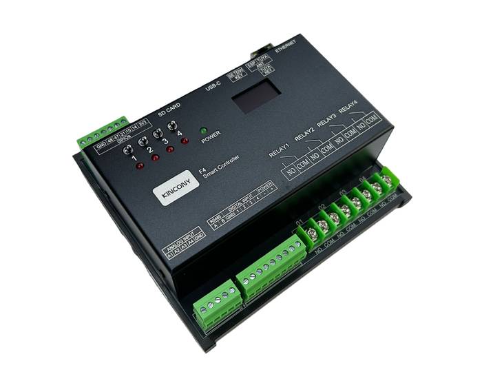 Module de relais amovible KinCony F4 Tuya ESP32 sur rail DIN, Ethernet RS485, compatible ESPHome, Home Assistant, Tasmota, carte SD