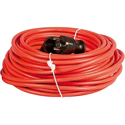 REV, Verlängerungskabel, 0016251814 Verlängerungskabel 25 m 1 AC-Ausgänge Innenraum Orange (25 m, CEE 7/4)