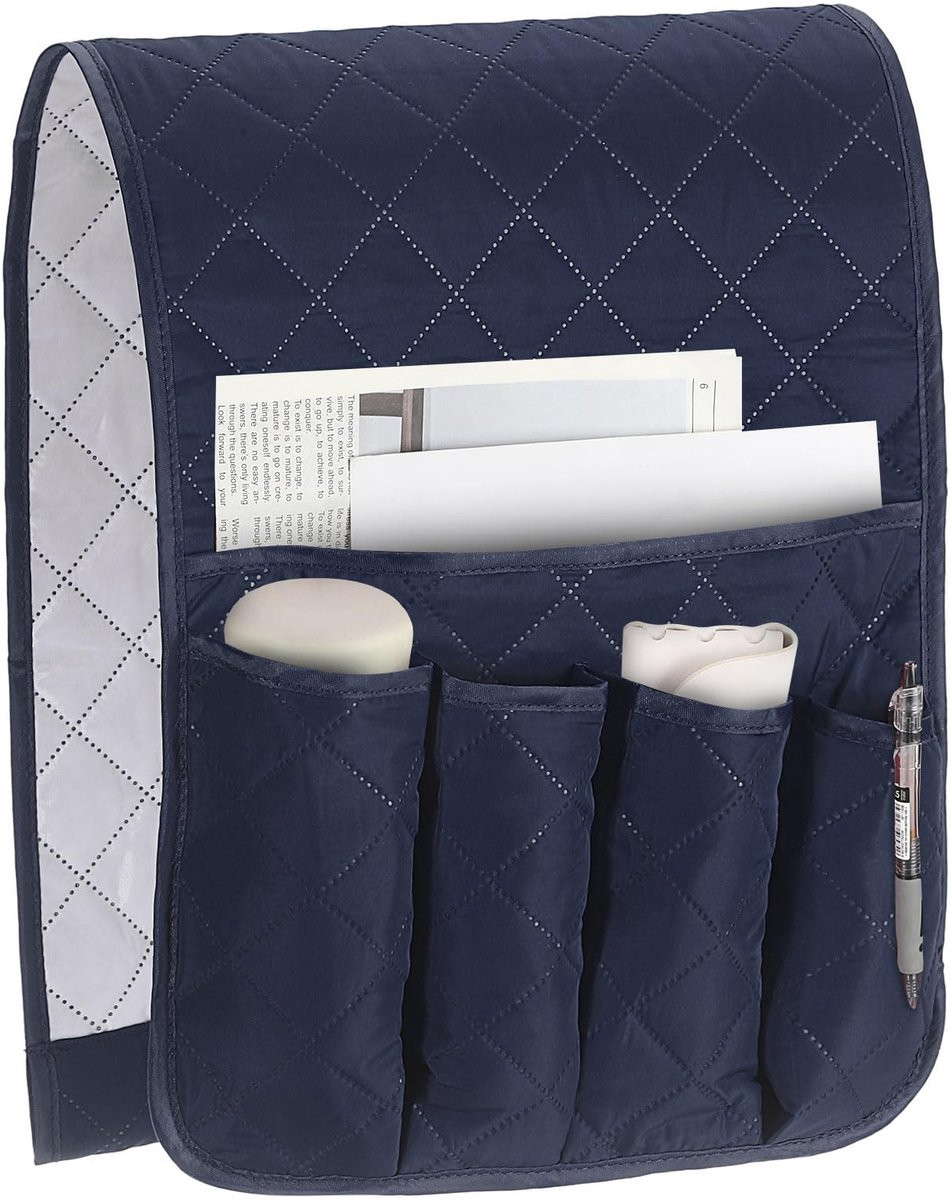 Sofa Armleuning Organizer met 5 Compartimenten - Donkerblauw