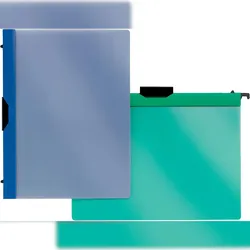 FSY Combi-Clip-Mappe, Transparent, grün, 1 Stück