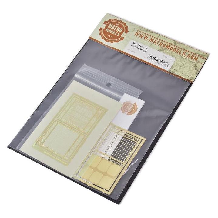Matho Models Metal Fence B - big set with gate (35087)
