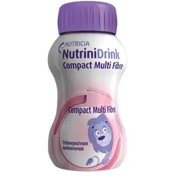 NUTRINIDRINK Compact MultiFibre Erdbeere 4X125 ml