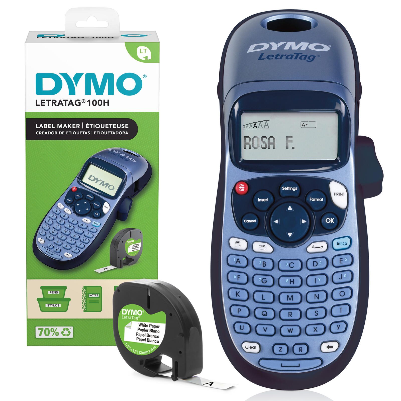 DYMO® LetraTag 100H Beschriftungsgerät, ABC-Tastatur, Thermodirektdruck 2174576