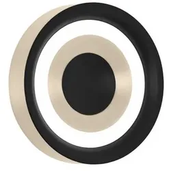 Hell LED-Deckenleuchte Speaker Alu, Eisen, Stahl & Metall 40 cm