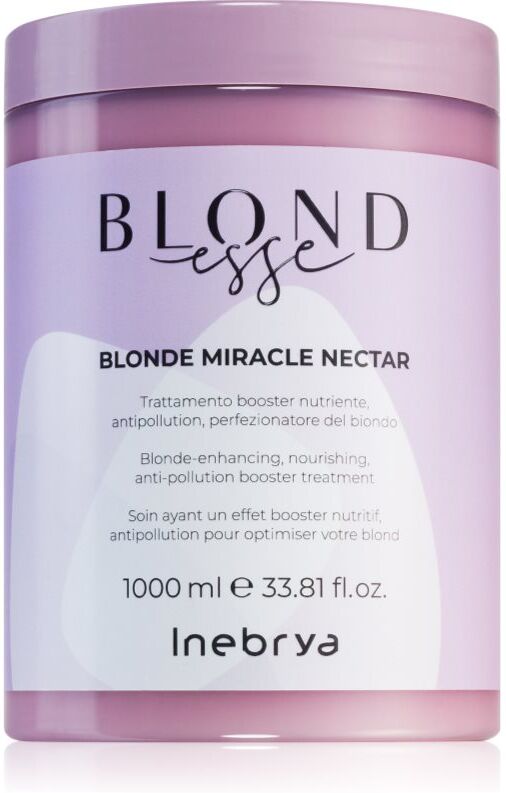 Inebrya BLONDesse Blonde Miracle Nectar nährende Tiefenpflege für blonde Haare 1000 ml