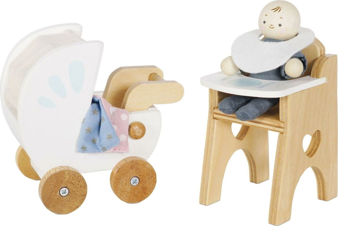 Le Toy Van Poppenhuis set met 3 rokjes en jurkjes