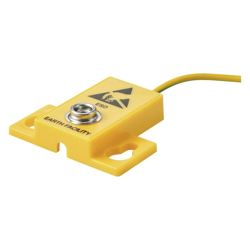 Tru Components Ringkabelschuh ESD-Erdungsstecker Durchgangswiderstand gewinkelt (Statikschutz) (TC-14376428)