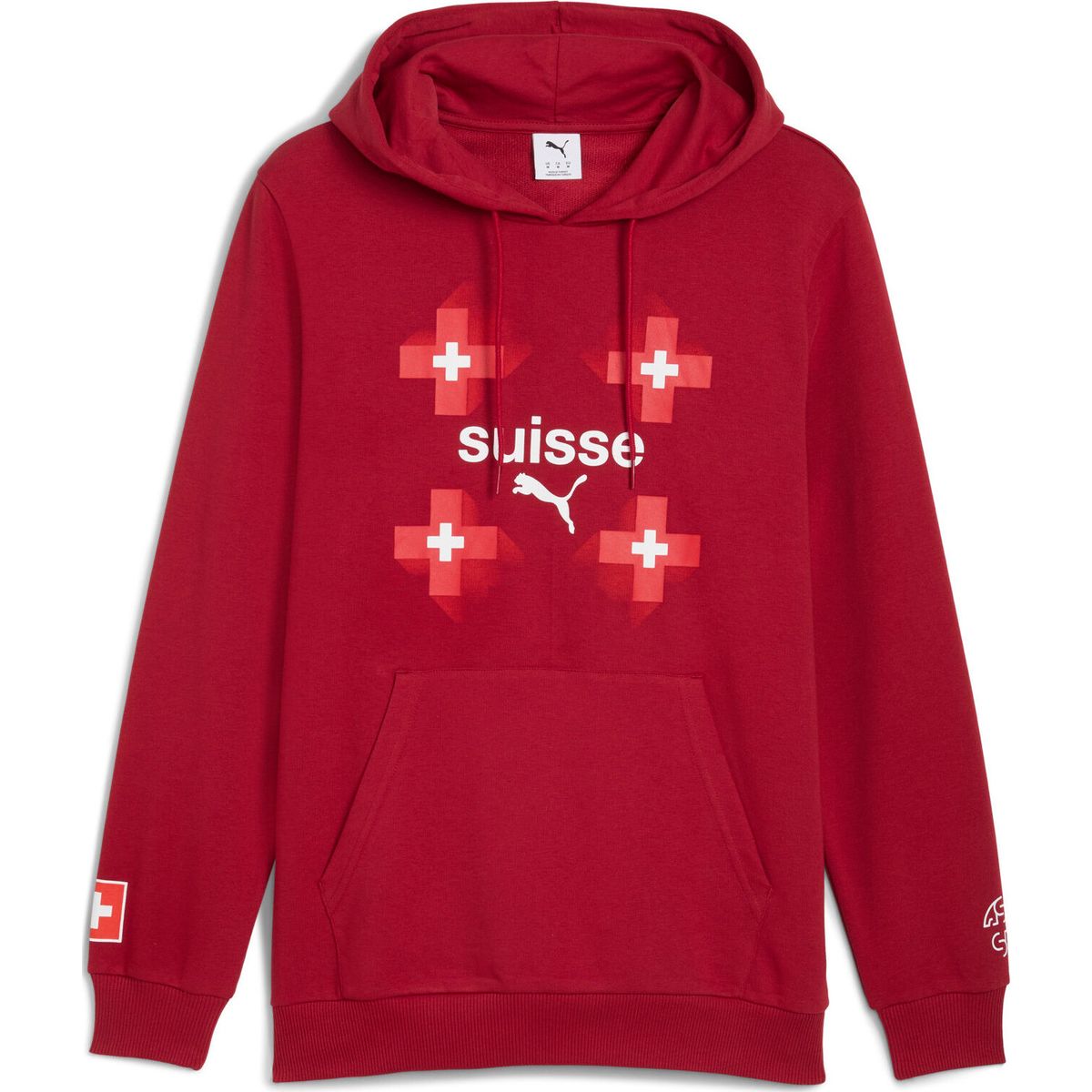 Puma SFV Ftblculture Hoodie dark crimson-puma white (02) 3XL 783647-02-3XL