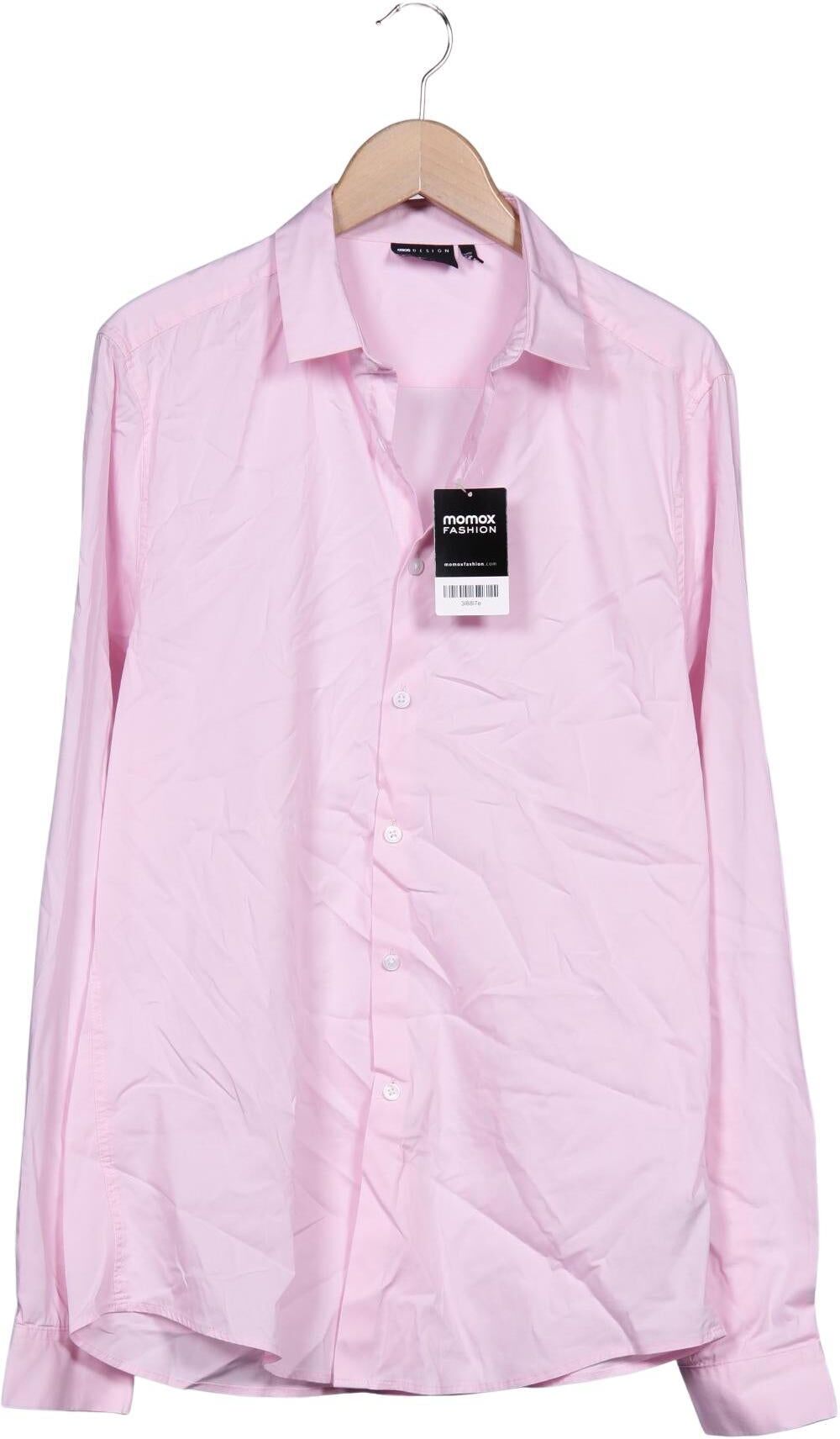 asos Herren Hemd, Pink, Gr. L, Baumwolle / Synthetik / Elasthan - Second Hand