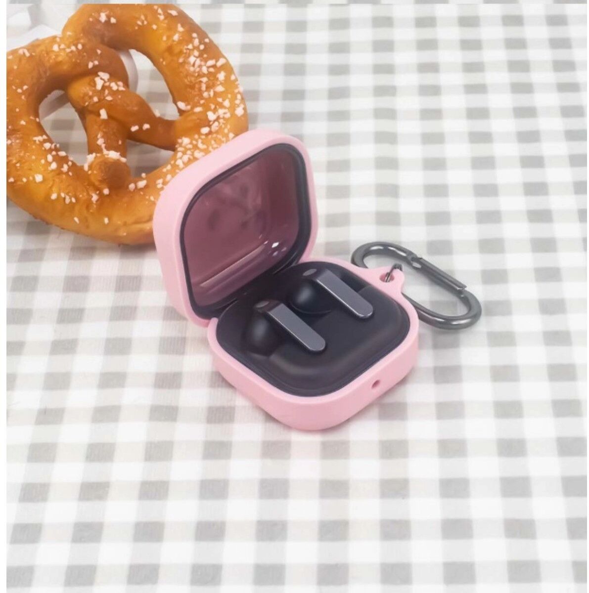 INF Silikon-Schutzhülle kompatibel mit Samsung Galaxy Buds 4 Pro und Galaxy Buds 4 — wasser- und schweißresistent, waschbar, Rosa