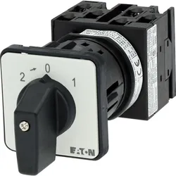 Eaton 060214 Universal-Steuerschalter, T0, 20 A, Zentraleinbau, 3 Baueinheit(en), Kontakte: 6, 45 °, tastend/rastend, mit 0-Stellung, mit Rückzug