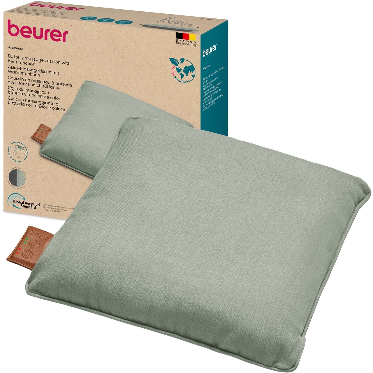 Beurer Shiatsu-Massagekissen MG 139 (mint)