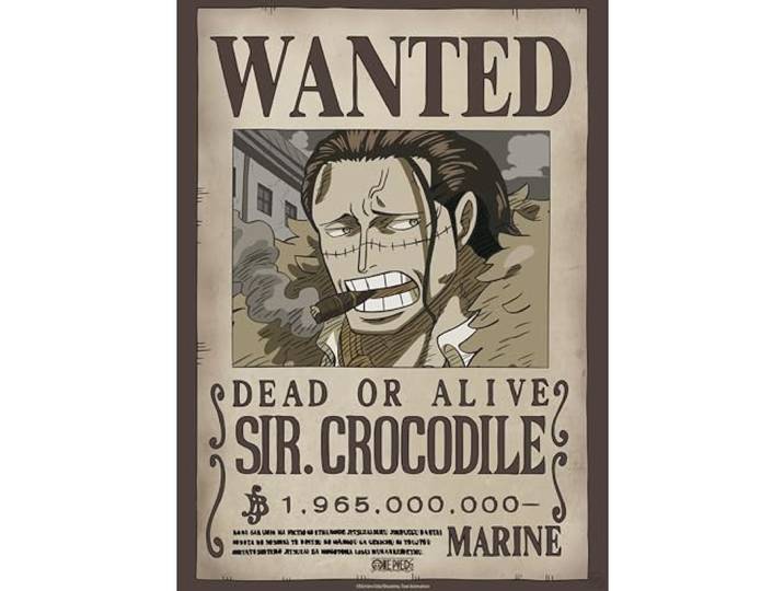 GB eye - One Piece poster Wanted Crocodile Wano (52 x 38 cm)