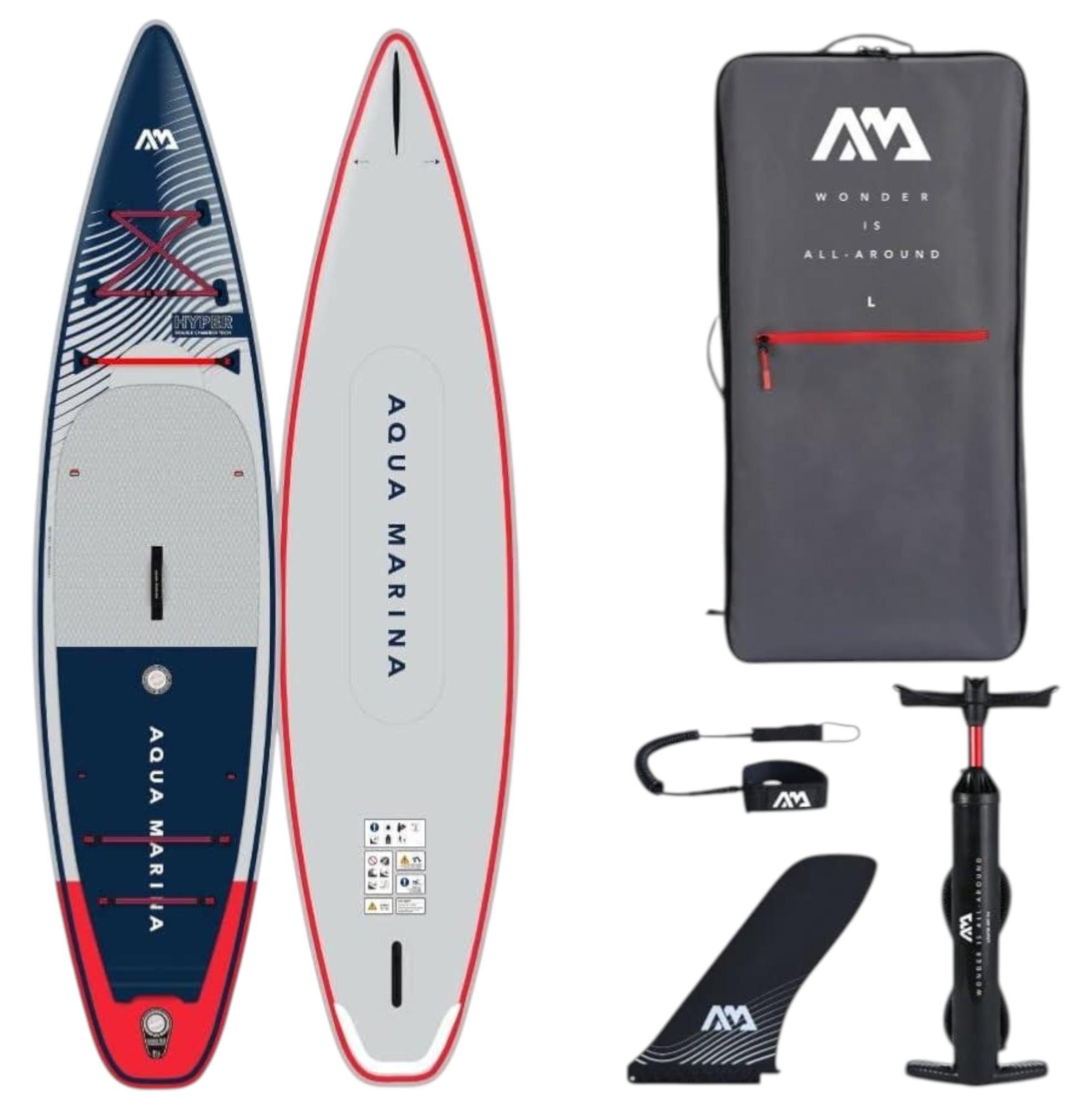 Aqua Marina Hyper 11'6 Touring iSUP SUP Aufblasbares Paddle Board 350x79cm