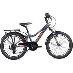Kinderfahrrad - troX 20 Zoll 6-Gang | ab 6 Jahre - Dark Grey/Orange