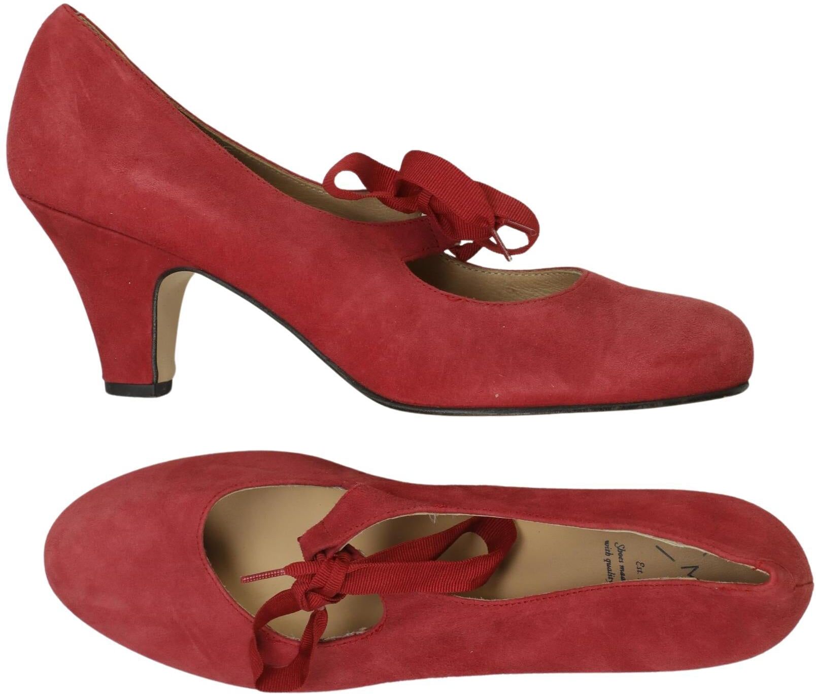KMB Damen Pumps, Rot, Gr. EU 41, Leder - Second Hand