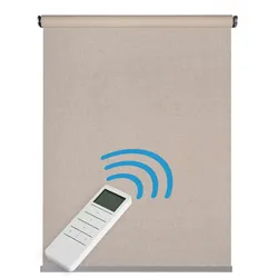 ROLLO motorisiert Beige, 120 x 250 cm