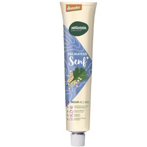 Naturata Senf Delikatess mittelscharf, fein, demeter, BIO, ohne Konservierungsstoffe, in der Tube, 100 ml