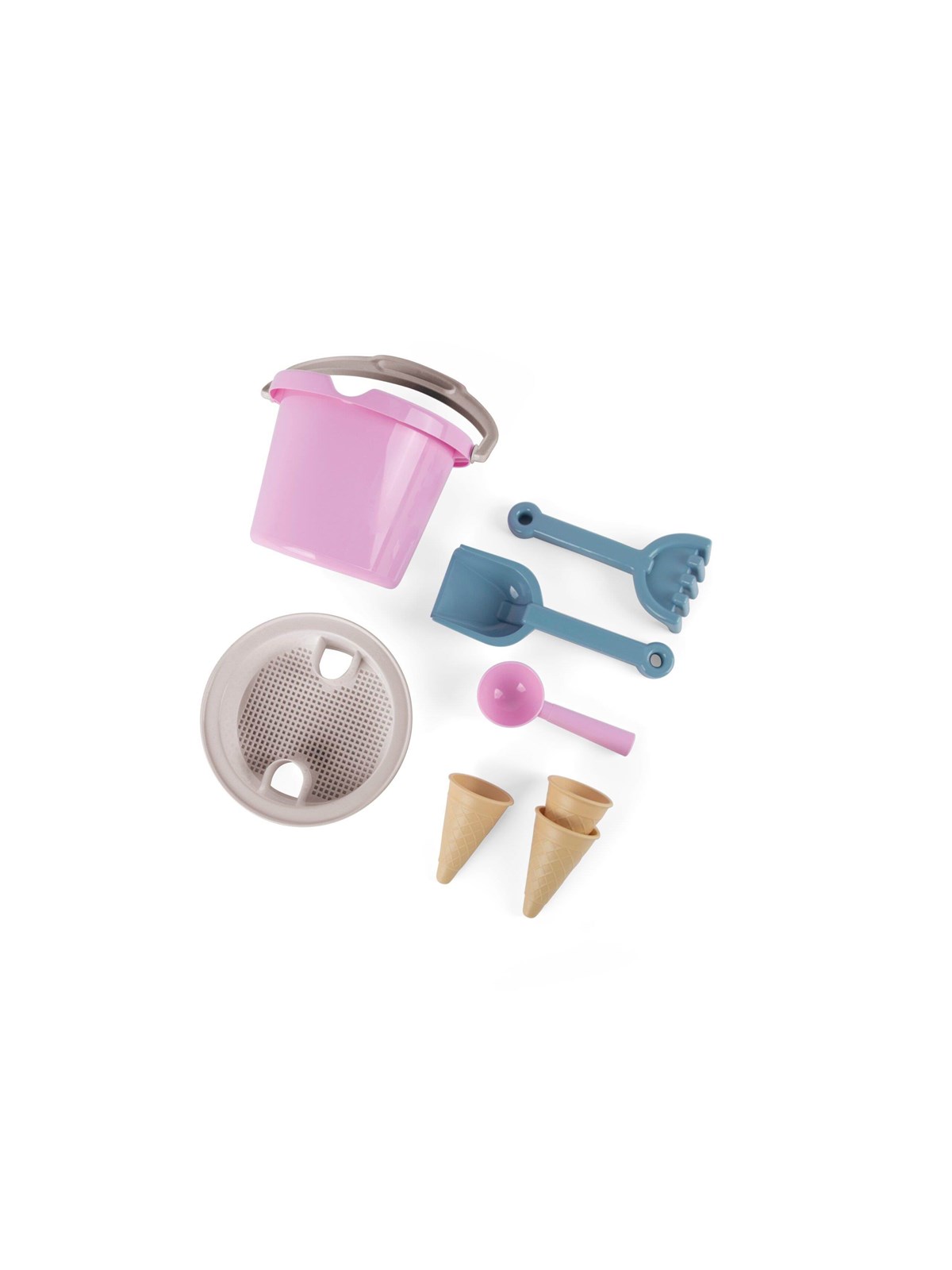 Dantoy Thorbjorn Bucket set w. Ice cream cones - Pink
