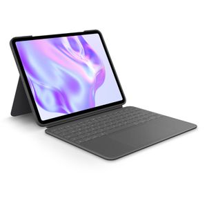 Logitech Tablet-Hülle Combo Touch, 920-012665, grau, für Apple iPad Pro 13 M5, mit Tastatur