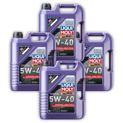 4x Motoröl LIQUI MOLY 1307 Synthoil High Tech 5W-40 Motorenöl - 5 Liter