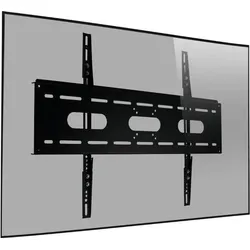 MonLines MWH012B flache TV Wandhalterung 42-100Zoll abschliessbar, schwarz (120 kg, 42" - 105"), TV Wandhalterung, Schwarz