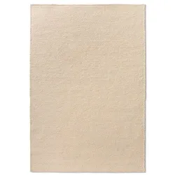 TISCA Webteppich Respect Meadow 170 x 240 cm Wolle Weiß