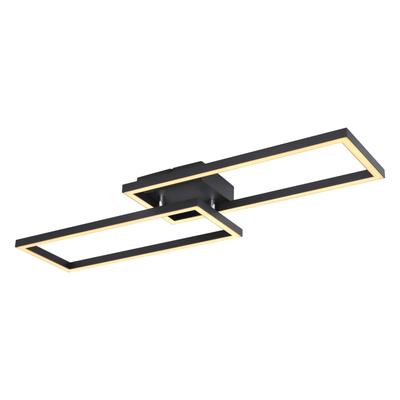 GLOBO LIGHTING LED Deckenleuchte "TATJANA", schwarz, Leuchten, Deckenlampe/Wohnzimmer/Schlafzimmer/modern, LED Deckenleuchte