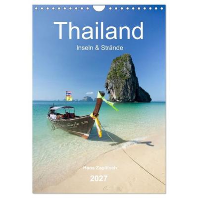 Thailand - Inseln und Strände (Wandkalender 2027 DIN A4 hoch), CALVENDO Monatskalender