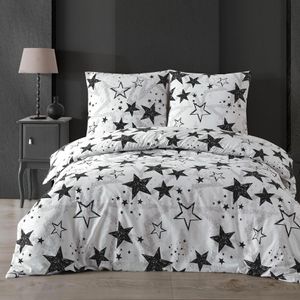 Buymax Bettwäsche Stella, weiß, Renforcé, Kissenbezug 80x80 cm und ein Bettbezug 155x220 cm