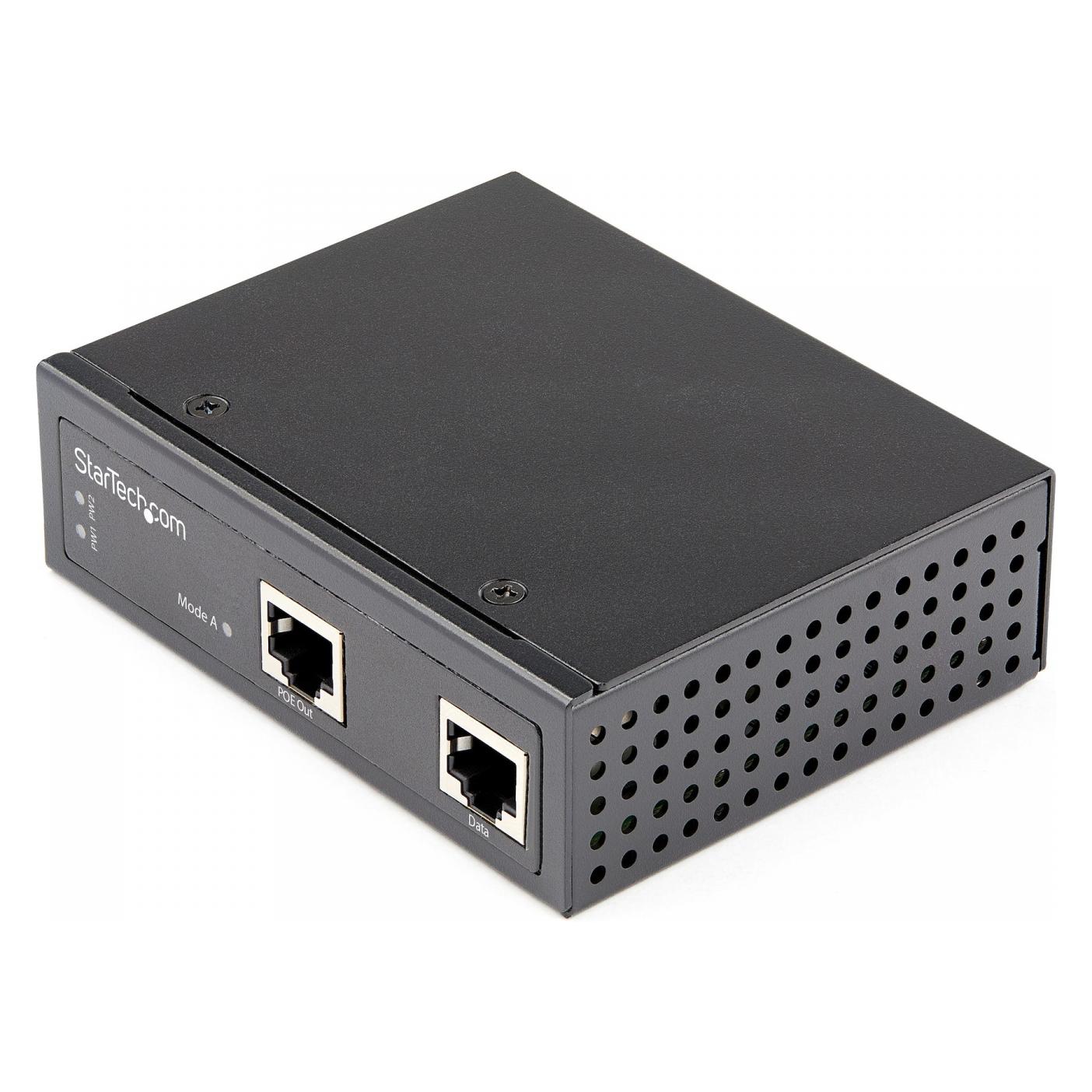 StarTech .com Industrial Gigabit Ethernet PoE Injector (802.3af (PoE), 802.3at (PoE+), 30 W) (POEINJ30W)