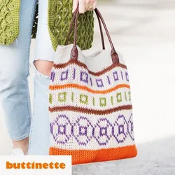 Häkelanleitung – Tunesisch gehäkelter Shopper aus Woll Butt Lisa