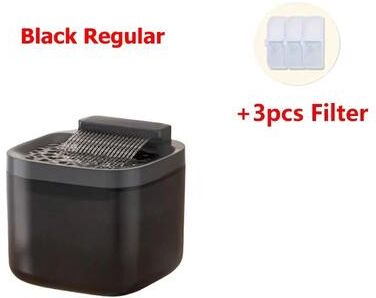 Uplifted Finds Waterfall Automatic Pet Water Fountain black Regular