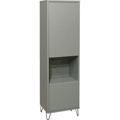Vitrine MÄUSBACHER "Bonnie", grün (pine grün matt lack), B:41cm H:145cm T:32cm, Schränke, Vitrine, Vitrine mit Drahtgestell