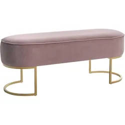 POLSTERBANK Samtstoff Rosa Milry