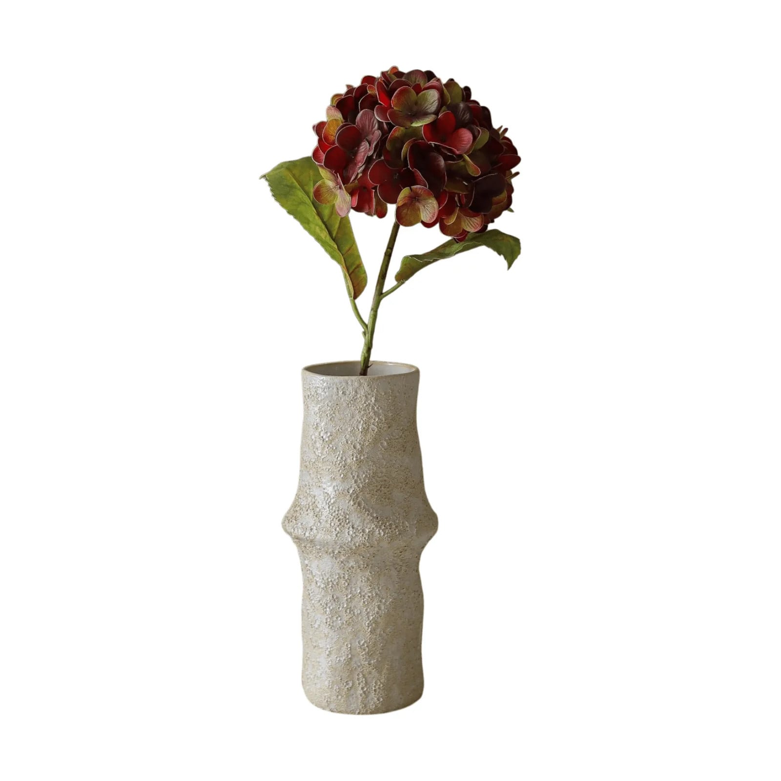 Botané Hortensia kunstbloem Diep bordeaux, 60 cm