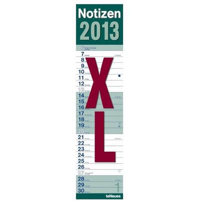 Notizkalender XL grün 2013