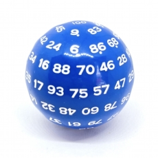 Dice4friends Würfel D100 Blue-White 290181