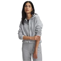 UNDER ARMOUR Icon Heavyweight French Terry Kapuzenjacke Damen 011 - mod gray light heather/mod gray S