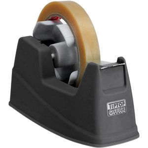 TipTop-Office Klebebandabroller TTO 405450 schwarz, Tischabroller für Klebeband 19mm x 33m