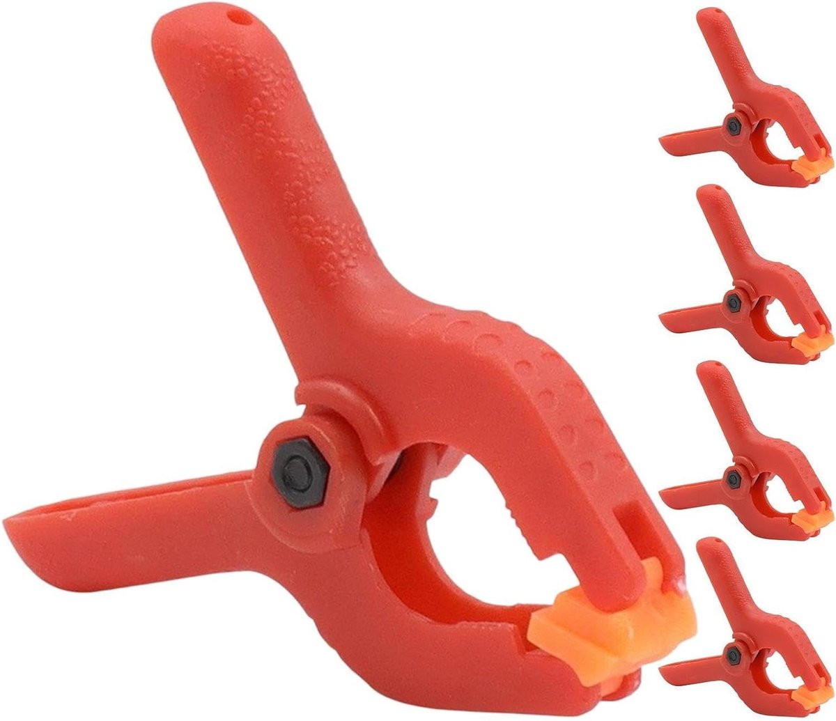 Achtergrondklemmen Set - 5 Stuks - Zwart - Ophanghaken Clips voor Decoratie